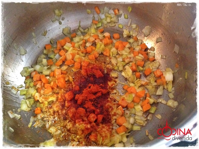 lenteja pardina con chorizo