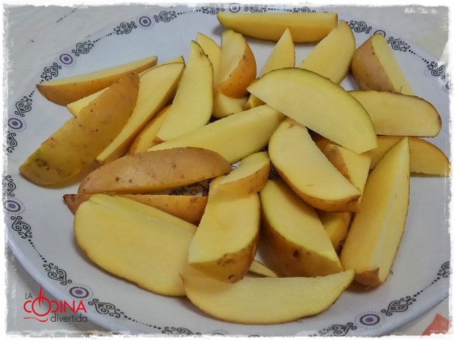 muslos de pollo a la coca-cola con patatas gajo