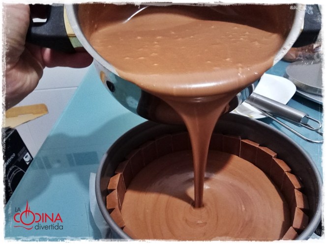 tarta mousse de nutella