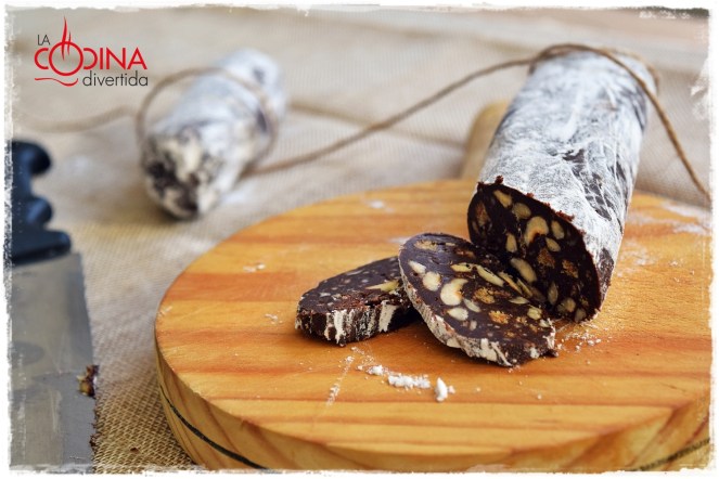 fuet de chocolate trampantojo morcilla