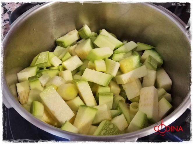 crema de calabacín con queso de Villalón