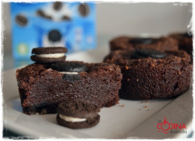 Mini brownie de Oreo