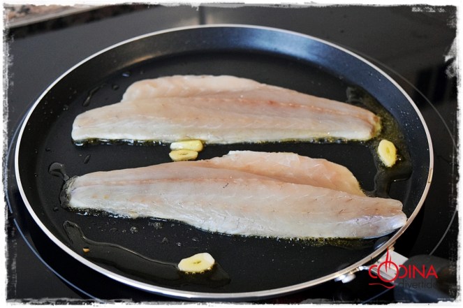 lubina a la plancha con salsa tártara