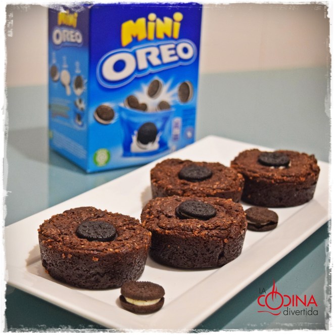Mini brownie de Oreo