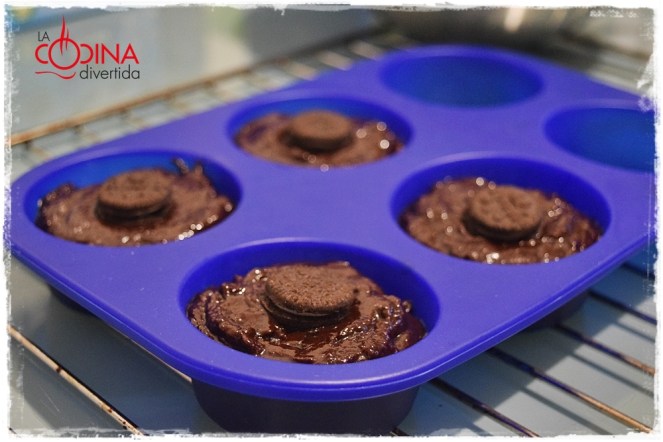 Mini brownie de Oreo