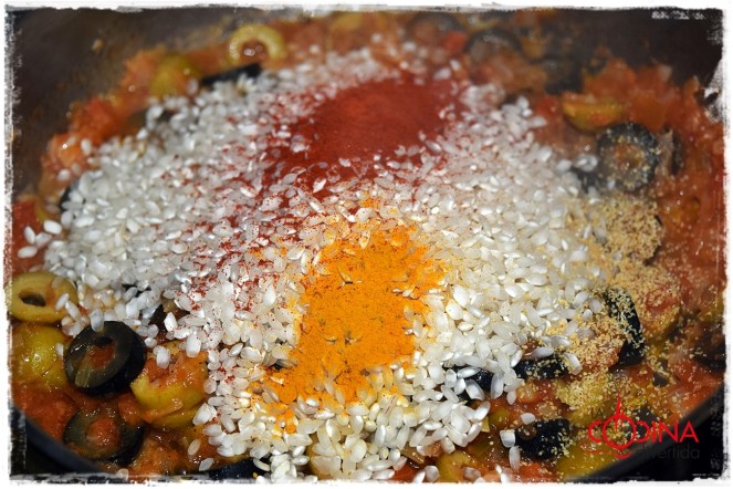 arroz con aceitunas