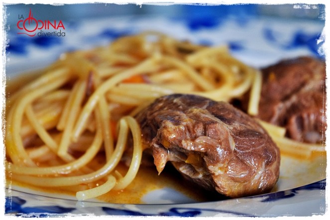 espaguetis con carrilleras