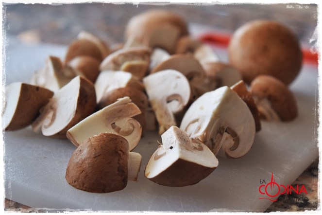 champiñones portobelo con huevo poche