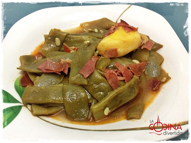 judías verdes con jamon