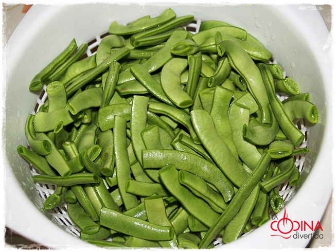 judías verdes con jamon