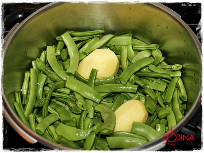 judías verdes con jamon