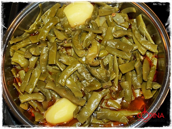 judías verdes con jamon