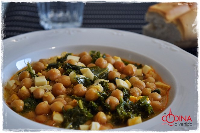potaje de garbanzos con kale